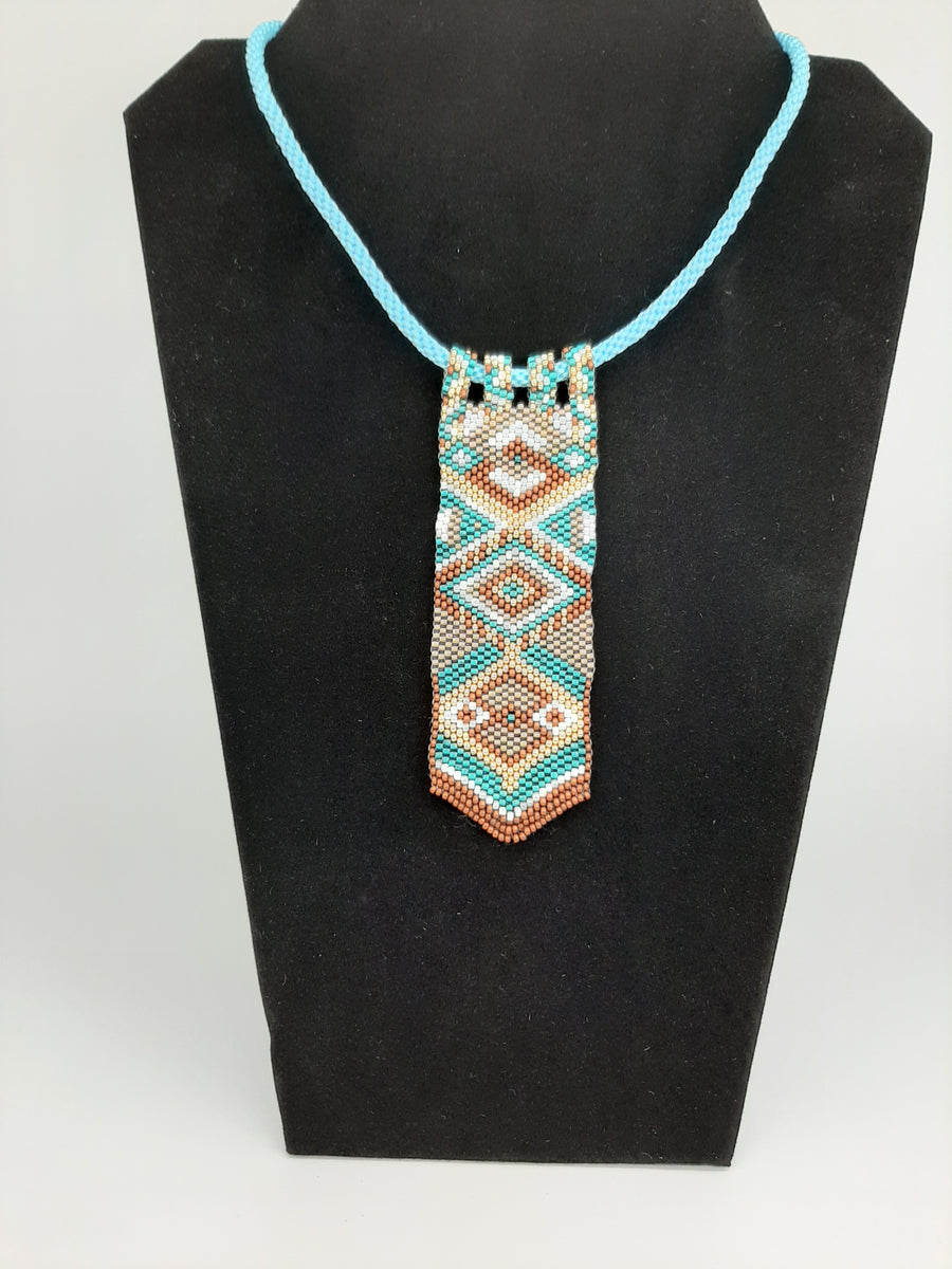 Peyote necklace, 11/0 designed on OGees Board by Orly