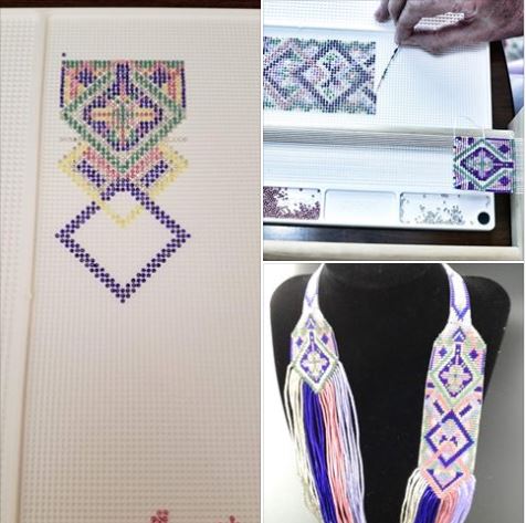 Multi-strand necklace & Pasadena Bead Show