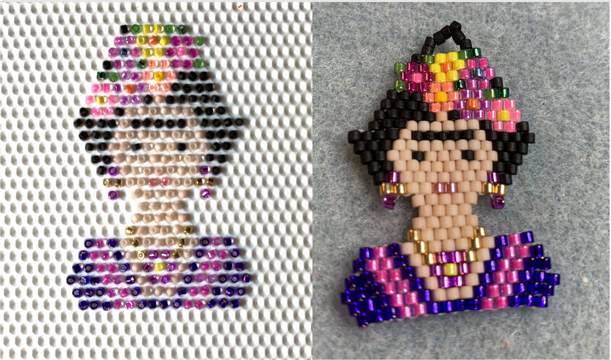 Customer Designs on OGees Seed Beading Design Board