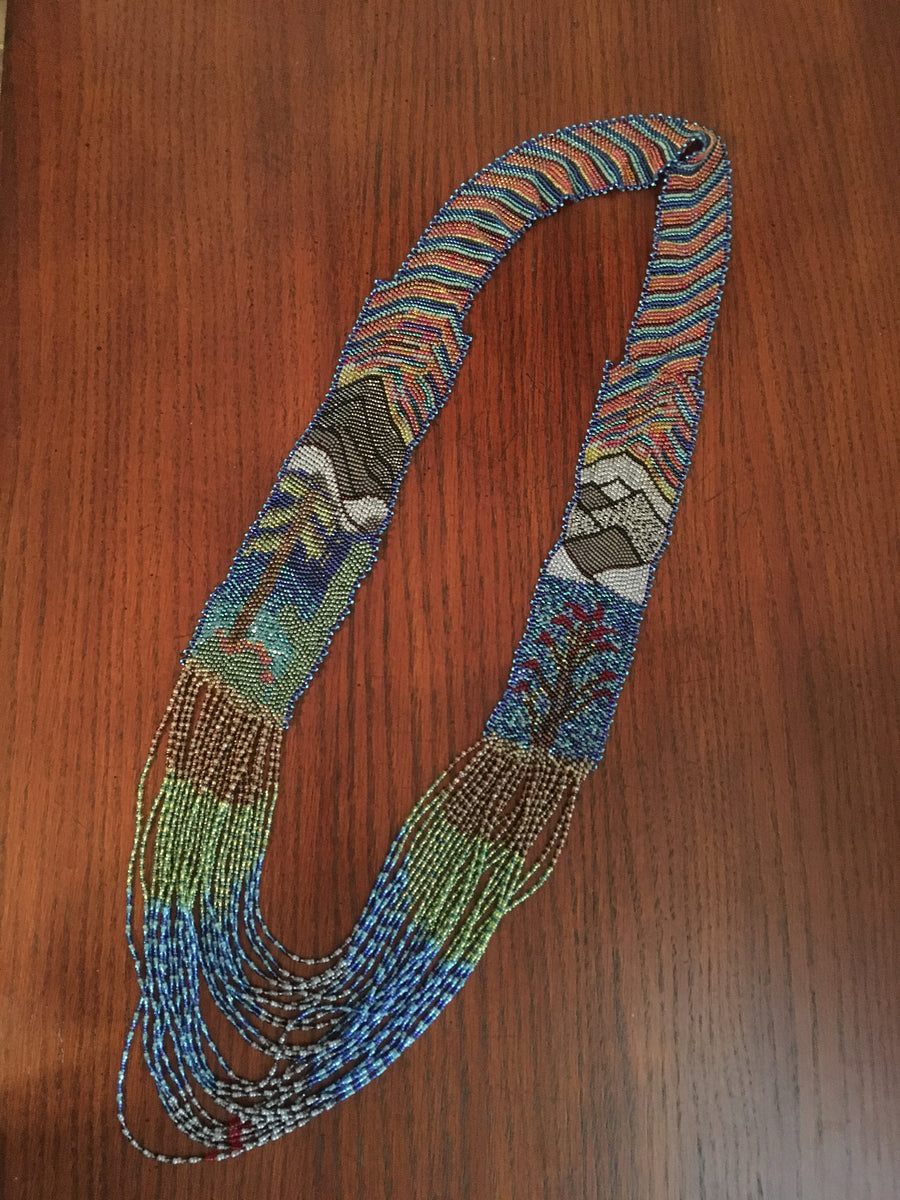Sandey's Necklace OGeesSeedBeadingDesignBoard